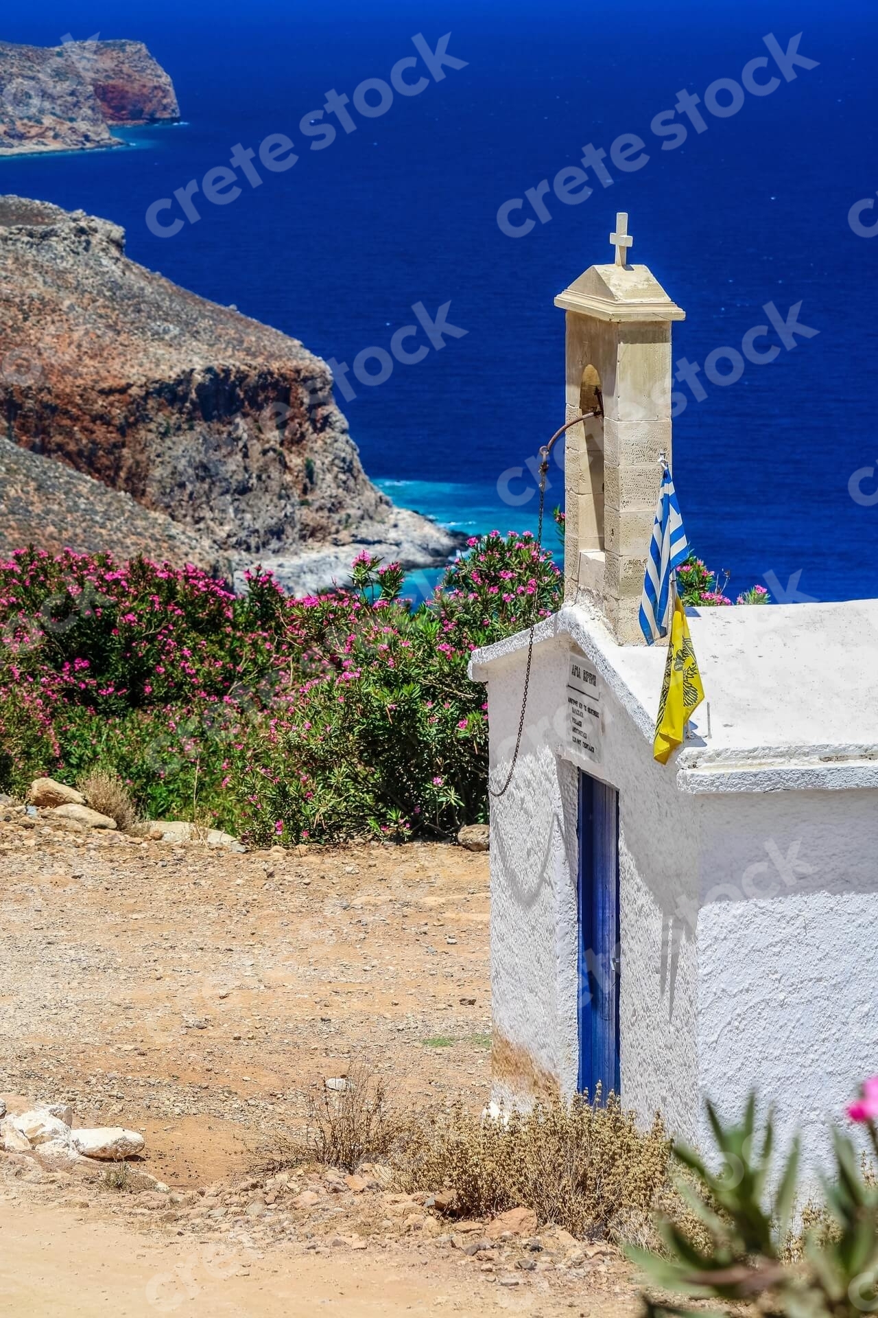 church-in-crete-with-blue-door