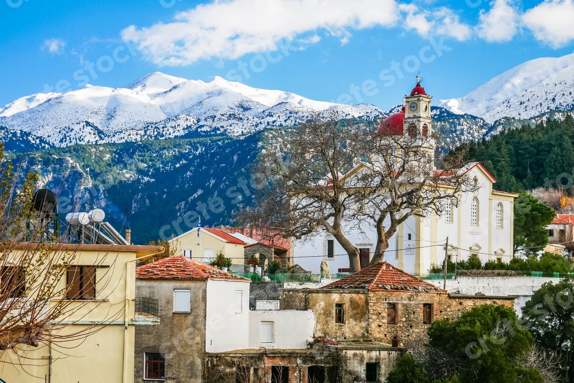 church-in-lakkoi-village-and-white-mountains-in-chania